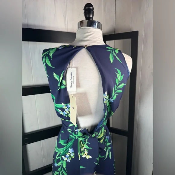 Tommy Bahama Island Navy Floral Glow Sleeveless Maxi Dress, Size Small, BNWT - Picture 3 of 8